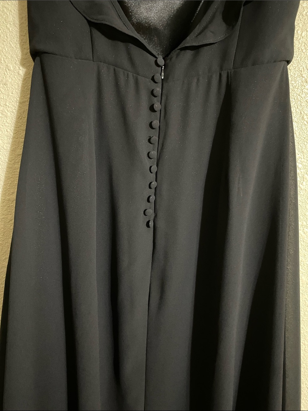 Lulus Dreamy Adoration Black Ruffled Maxi Dress Size M NWT - Picture 10 of 16
